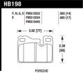 NASA 944 Spec Rear Brake Pads - NPS944R