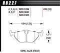 Hawk Performance - DTC-60 Disc Brake Pad - Hawk Performance HB227G.630