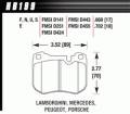 Hawk Performance - Disk Brake Pad - Hawk Performance HB199G.702 944 Spec