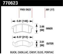 Hawk Performance - Premium OES Disc Brake Pads - Hawk Performance 770623 - Image 1