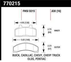 Hawk Performance - Premium OES Disc Brake Pads - Hawk Performance 770215 - Image 1