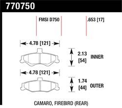 Hawk Performance - Premium OES Disc Brake Pads - Hawk Performance 770750 - Image 1