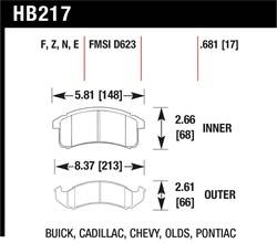 Hawk Performance - Disc Brake Pad - Hawk Performance HB217N.681 - Image 1