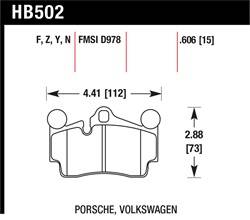 Hawk Performance - Disc Brake Pad - Hawk Performance HB502N.606 - Image 1