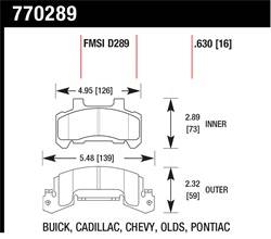 Hawk Performance - Premium OES Disc Brake Pads - Hawk Performance 770289 - Image 1