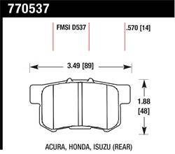 Hawk Performance - Premium OES Disc Brake Pads - Hawk Performance 770537 - Image 1