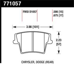 Hawk Performance - Premium OES Disc Brake Pads - Hawk Performance 771057 - Image 1