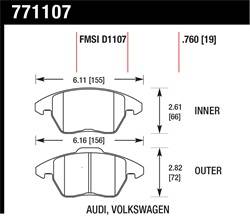 Hawk Performance - Premium OES Disc Brake Pads - Hawk Performance 771107 - Image 1