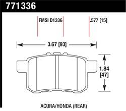 Hawk Performance - Premium OES Disc Brake Pads - Hawk Performance 771336 - Image 1