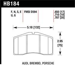 Hawk Performance - Disc Brake Pad - Hawk Performance HB184F.650B - Image 1