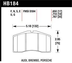 Hawk Performance - Disc Brake Pad - Hawk Performance HB184F.650C - Image 1