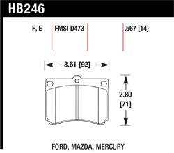 Hawk Performance - Disc Brake Pad - Hawk Performance HB246S.568 - Image 1