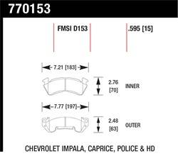 Hawk Performance - Premium OES Disc Brake Pads - Hawk Performance 770153 - Image 1