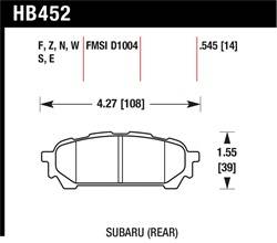 Hawk Performance - Hawk Performance HB452S.545 HT-10 - Image 1