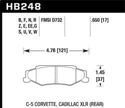 Hawk Performance - Performance Ceramic Disc Brake Pad - Hawk Performance HB248Z.650 - Image 1