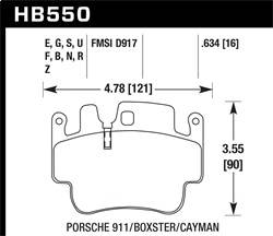 Hawk Performance - HT-10 Disc Brake Pad - Hawk Performance HB550S.634 - Image 1