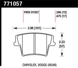 Hawk Performance - OES Disc Brake Pads - Hawk Performance 771057 - Image 1