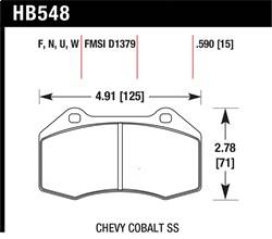 Hawk Performance - DTC-30 Disc Brake Pad - Hawk Performance HB548W.510 - Image 1