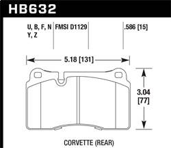 Hawk Performance - ER-1 Disc Brake Pad - Hawk Performance HB632D.586 - Image 1