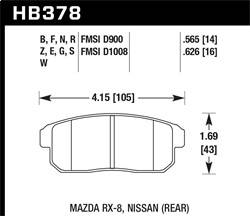 Hawk Performance - ER-1 Disc Brake Pad - Hawk Performance HB378D.565 - Image 1