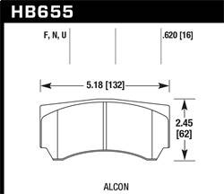 Hawk Performance - HPS 5.0 Disc Brake Pad - Hawk Performance HB655B.620 - Image 1