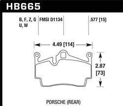 Hawk Performance - DTC-80 Disc Brake Pad - Hawk Performance HB665Q.577 - Image 1