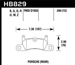 Hawk Performance - DTC-70 Disc Brake Pad - Hawk Performance HB829U.594 - Image 1