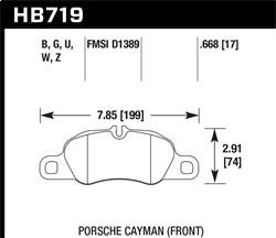 Hawk Performance - HPS 5.0 Disc Brake Pad - Hawk Performance HB719B.668 - Image 1