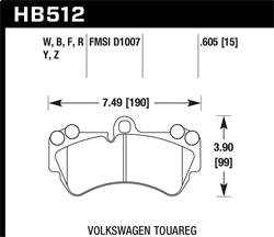 Hawk Performance - HPS 5.0 Disc Brake Pad - Hawk Performance HB512B.605 - Image 1