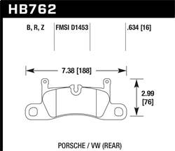 Hawk Performance - HPS 5.0 Disc Brake Pad - Hawk Performance HB762B.634 - Image 1