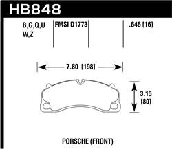 Hawk Performance - HP Plus Disc Brake Pad - Hawk Performance HB848N.646 - Image 1