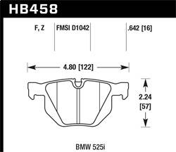 Hawk Performance - HPS 5.0 Disc Brake Pad - Hawk Performance HB458B.642 - Image 1