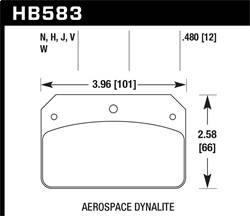 Hawk Performance - HPS Disc Brake Pad - Hawk Performance HB583F.480 - Image 1