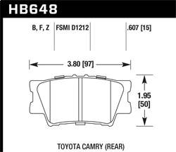 Hawk Performance - HPS Disc Brake Pad - Hawk Performance HB648F.607 - Image 1