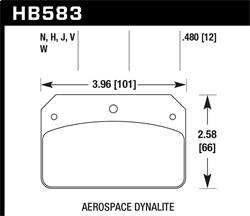 Hawk Performance - HP Plus Disc Brake Pad - Hawk Performance HB583N.480 - Image 1