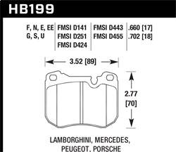 Hawk Performance - HPS Disc Brake Pad - Hawk Performance HB199F.702 - Image 1