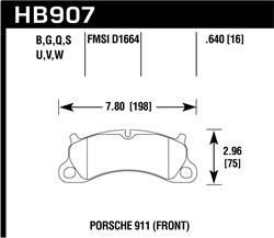 Hawk Performance - DTC-70 Disc Brake Pad - Hawk Performance HB907U.640 - Image 1