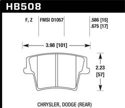 Hawk Performance - HPS 5.0 Disc Brake Pad - Hawk Performance HB508B.586 - Image 1