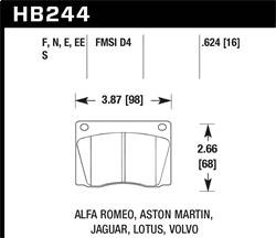 Hawk Performance - ER-1 Disc Brake Pad - Hawk Performance HB244D.624 - Image 1