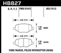 Hawk Performance - HPS 5.0 Disc Brake Pad - Hawk Performance HB827B.653 - Image 1