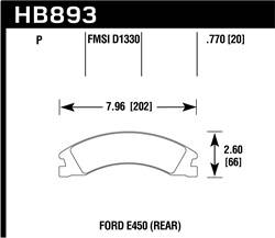 Hawk Performance - SuperDuty Disc Brake Pad - Hawk Performance HB893P.770 - Image 1