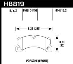 Hawk Performance - HPS 5.0 Disc Brake Pad - Hawk Performance HB819B.614 - Image 1