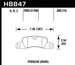 Hawk Performance - HPS 5.0 Disc Brake Pad - Hawk Performance HB847B.600 - Image 1