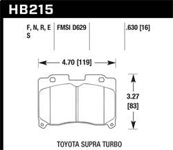 Hawk Performance - HPS 5.0 Disc Brake Pad - Hawk Performance HB215B.630 - Image 1