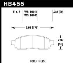 Hawk Performance - LTS Disc Brake Pad - Hawk Performance HB455Y.785 - Image 1