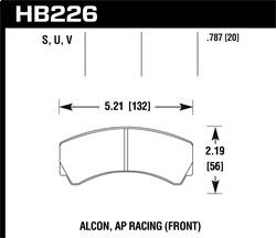 Hawk Performance - DTC-70 Disc Brake Pad - Hawk Performance HB226U.787 - Image 1