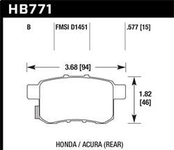 Hawk Performance - HPS 5.0 Disc Brake Pad - Hawk Performance HB771B.597 - Image 1