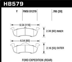 Hawk Performance - LTS Disc Brake Pad - Hawk Performance HB579Y.785 - Image 1