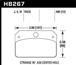 Hawk Performance - DTC-30 Disc Brake Pad - Hawk Performance HB267W.480 - Image 1