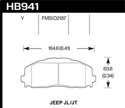 Hawk Performance - LTS Disc Brake Pad - Hawk Performance HB941Y.712 - Image 1